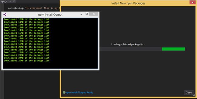 Installing new npm package